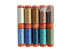 Earth Views by Karen Nyberg, 50wt Cotton Thread Set by Aurifil