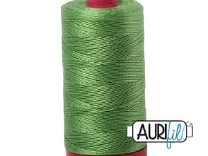 12wt Cotton Thread in 1114 Grass Green by Aurifil