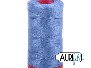 12wt Cotton Thread in 1128 Light Blue Violet by Aurifil