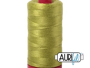 12wt Cotton Thread in 1147 Light Leaf Green by Aurifil