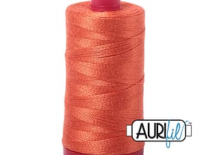 12wt Cotton Thread in 1154 Dusty Orange by Aurifil