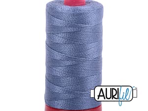12wt Cotton Thread in 1248 Dark Grey Blue by Aurifil
