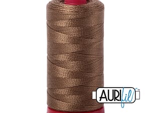 12wt Cotton Thread in 1318 Dark Sandstone by Aurifil