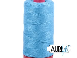 12wt Cotton Thread in 1320 Bright Teal by Aurifil