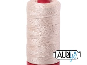 12wt Cotton Thread in 2000 Light Sand by Aurifil