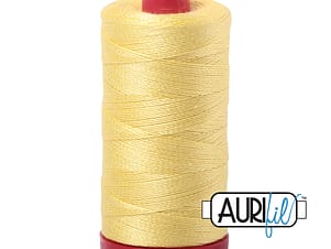12wt Cotton Thread in 2115 Lemon by Aurifil