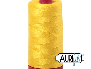 12wt Cotton Thread in 2120 Canary by Aurifil
