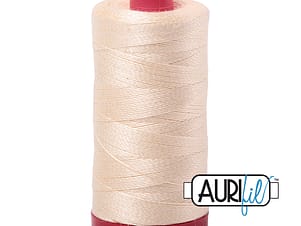 12wt Cotton Thread in 2123 Butter by Aurifil