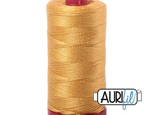 12wt Cotton Thread in 2132 Tarnished Gold by Aurifil