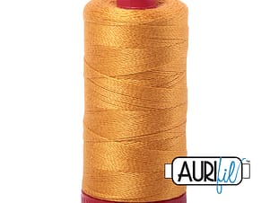 12wt Cotton Thread in 2140 Orange Mustard by Aurifil