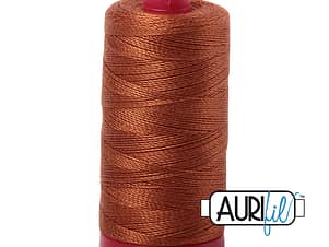 12wt Cotton Thread in 2155 Cinnamon by Aurifil