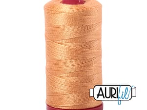 12wt Cotton Thread in 2214 Golden Honey by Aurifil