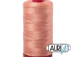 12wt Cotton Thread in 2215 Peach by Aurifil