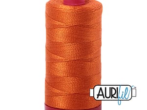 12wt Cotton Thread in 2235 Orange by Aurifil