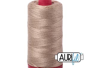 12wt Cotton Thread in 2325 Linen by Aurifil