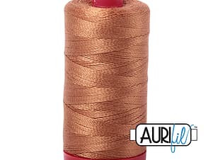12wt Cotton Thread in 2335 Light Cinnamon by Aurifil