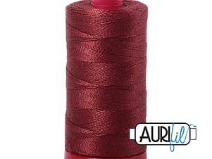 12wt Cotton Thread in 2345 Raisin by Aurifil