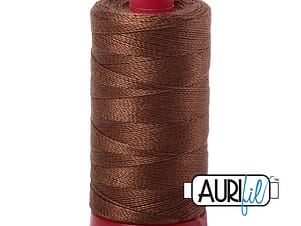 12wt Cotton Thread in 2372 Dark Antique Gold by Aurifil
