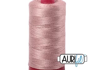 12wt Cotton Thread in 2375 Antique Blush by Aurifil