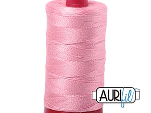 12wt Cotton Thread in 2425 Bright Pink by Aurifil