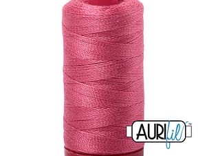 12wt Cotton Thread in 2440 Peony by Aurifil