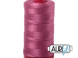 12wt Cotton Thread in 2450 Rose by Aurifil