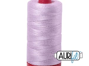 12wt Cotton Thread in 2510 Light Lilac by Aurifil