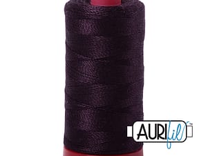 12wt Cotton Thread in 2570 Aubergine by Aurifil