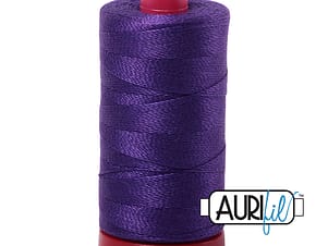 12wt Cotton Thread in 2582 Dark Violet by Aurifil