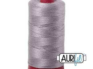 12wt Cotton Thread in 2620 Stainless Steel by Aurifil