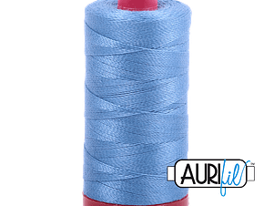 12wt Cotton Thread in 2725 Light Wedgewood by Aurifil