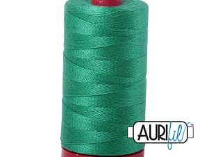 12wt Cotton Thread in 2865 Emerald by Aurifil