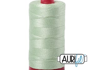 12wt Cotton Thread in 2880 Pale Green by Aurifil