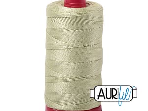 12wt Cotton Thread in 2886 Light Avocado by Aurifil