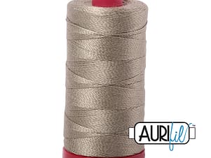 12wt Cotton Thread in 2900 Light Khaki Green by Aurifil