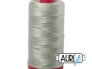 12wt Cotton Thread in 2902 Light Laurel Green by Aurifil