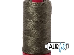 12wt Cotton Thread in 2905 Army Green by Aurifil