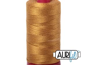 12wt Cotton Thread in 2975 Brass by Aurifil
