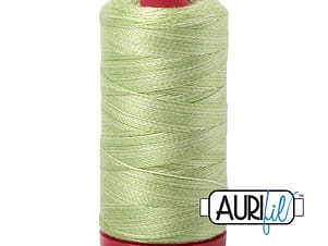 12wt Cotton Thread in 3320 Light Spring Green by Aurifil