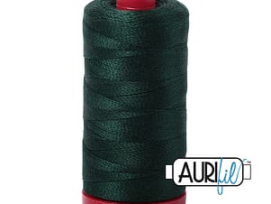 12wt Cotton Thread in 4026 Forest Green by Aurifil