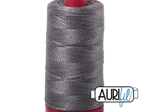 12wt Cotton Thread in 5004 Grey Smoke by Aurifil