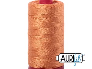12wt Cotton Thread in 5009 Medium Orange by Aurifil