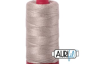 12wt Cotton Thread in 5011 Rope Beige by Aurifil