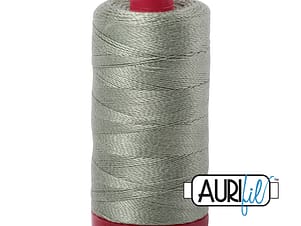 12wt Cotton Thread in 5019 Military Green by Aurifil