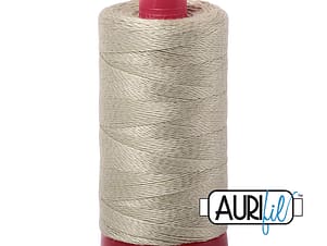 12wt Cotton Thread in 5020 Light Military Green by Aurifil