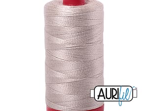12wt Cotton Thread in 6711 Pewter by Aurifil