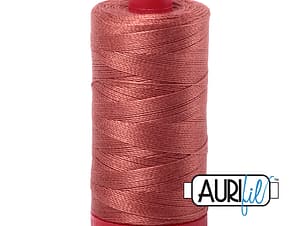 12wt Cotton Thread in 6728 Cinnabar by Aurifil