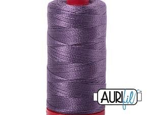 12wt Cotton Thread in 6735 Plumtastic by Aurifil