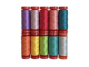 The Wellness Collection by Sarah Ashford, 12wt & 50wt Thread Collection by Aurifil