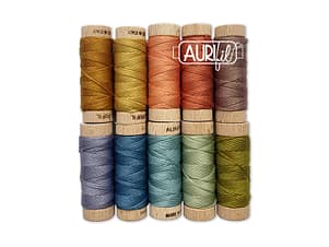 Little Quaker ABC by Susan Ache, Aurifloss Set by Aurifil